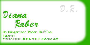 diana raber business card